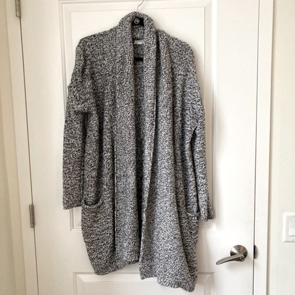 Caslon Long Open Front Cardigan Sweater
